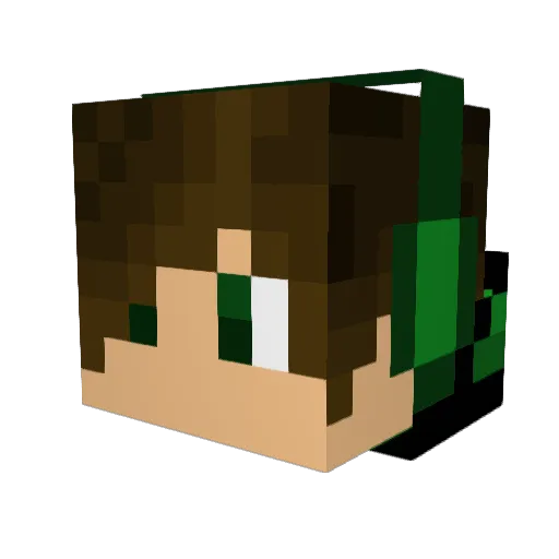 jmull44 Minecraft avatar head, 3D render