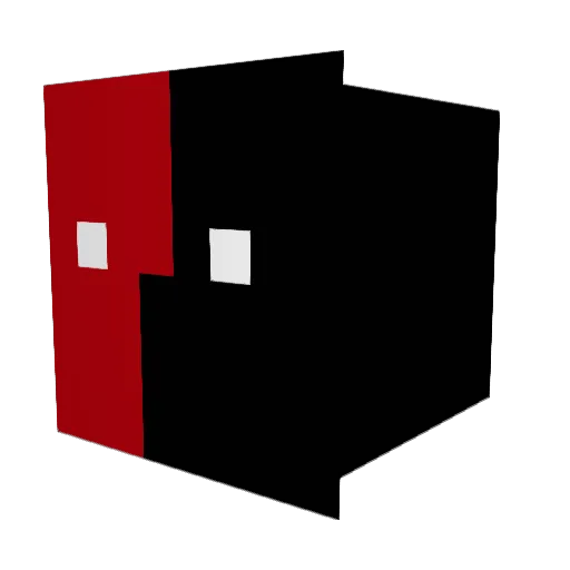 jmxout Minecraft avatar head, 3D render