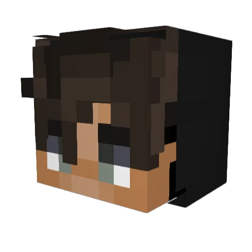 jnas72 Minecraft avatar head, 3D render