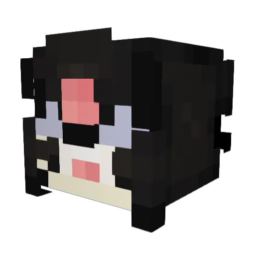 jnguker Minecraft avatar head, 3D render