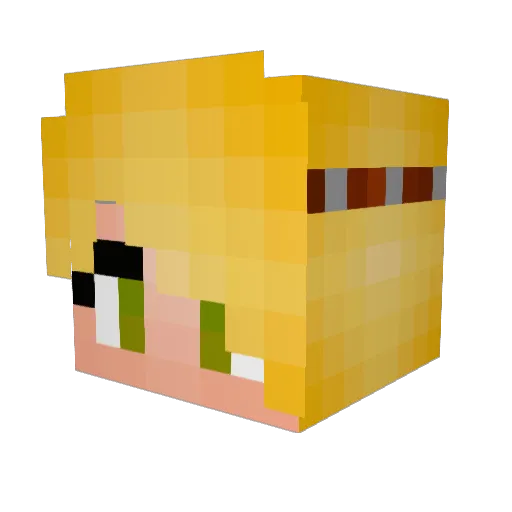jnldancer Minecraft avatar head, 3D render