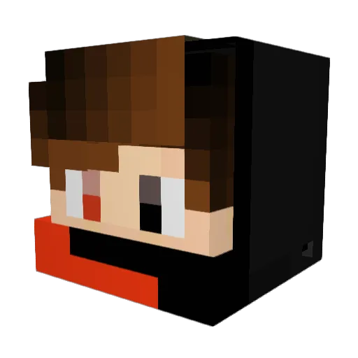 jnmaietta Minecraft avatar head, 3D render