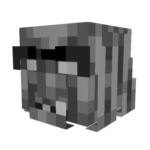 jnoptr Minecraft avatar head, 3D render