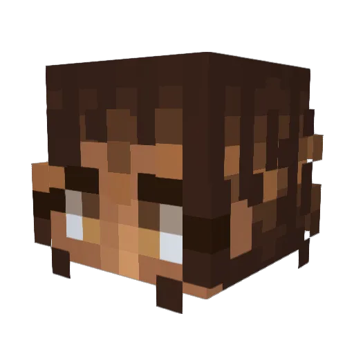 jnrvcboost Minecraft avatar head, 3D render