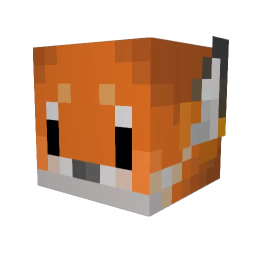 jnt108 Minecraft avatar head, 3D render