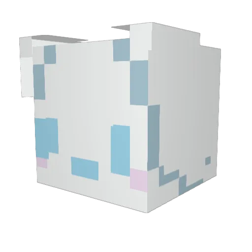 jnxn_ Minecraft avatar head, 3D render