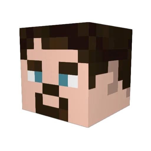 jnz1324 Minecraft avatar head, 3D render
