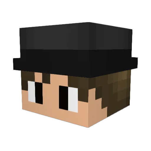 jo33jo Minecraft avatar head, 3D render