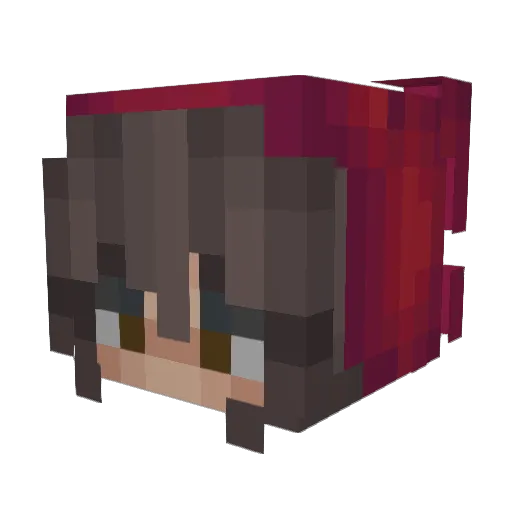 jo4na Minecraft avatar head, 3D render