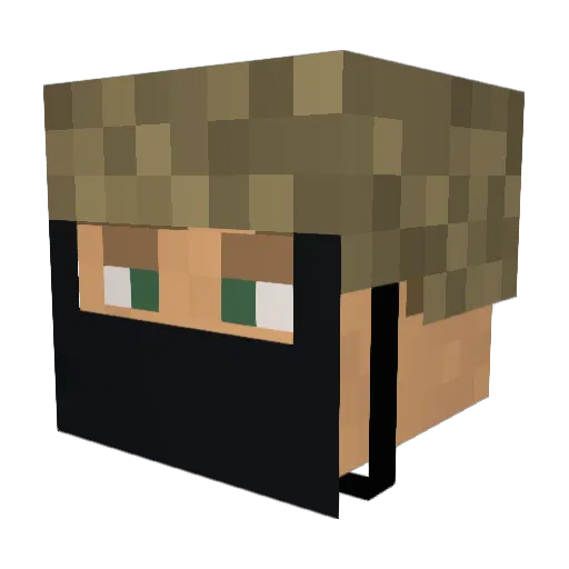 joFred12 Minecraft avatar head, 3D render