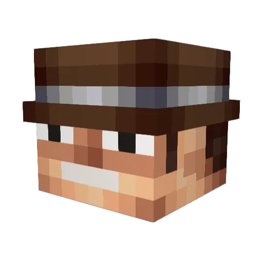 joMANjosh Minecraft avatar head, 3D render