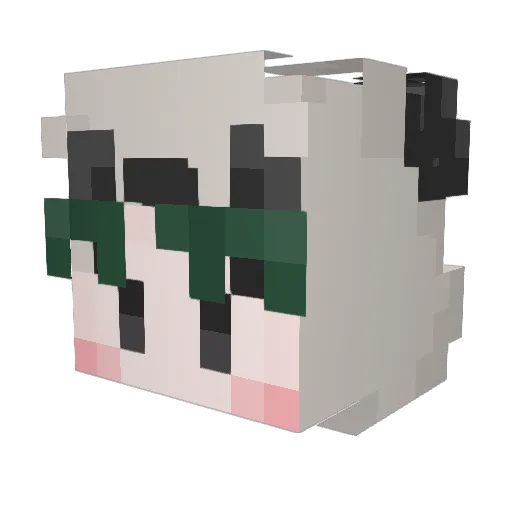 jo_Mental Minecraft avatar head, 3D render