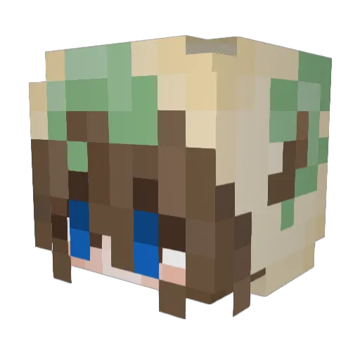 jo_nic_ Minecraft avatar head, 3D render