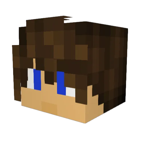 jo_nthnx Minecraft avatar head, 3D render