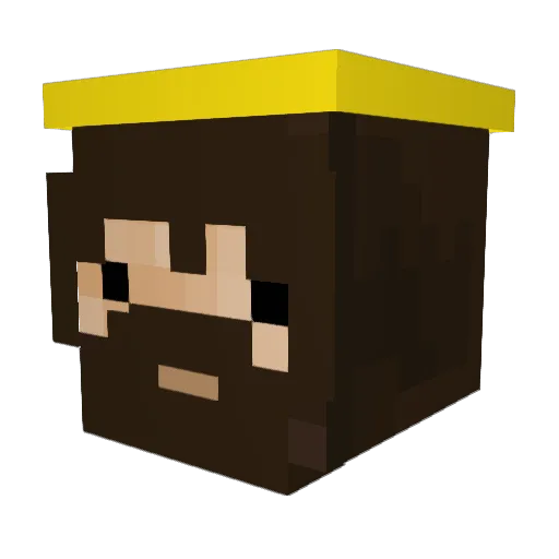 jo_world01 Minecraft avatar head, 3D render