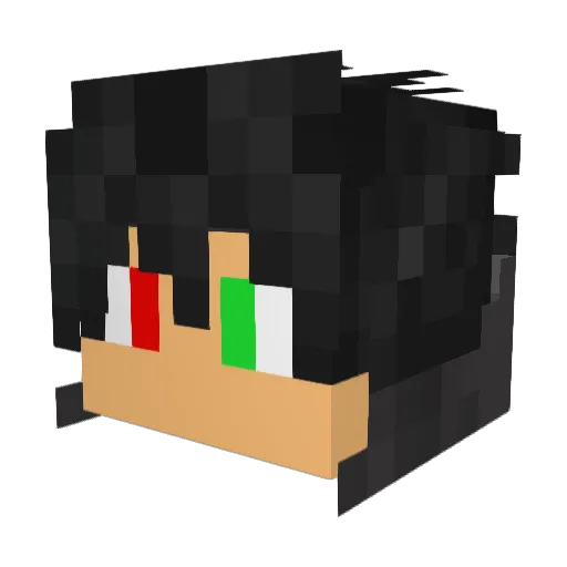 joablack Minecraft avatar head, 3D render