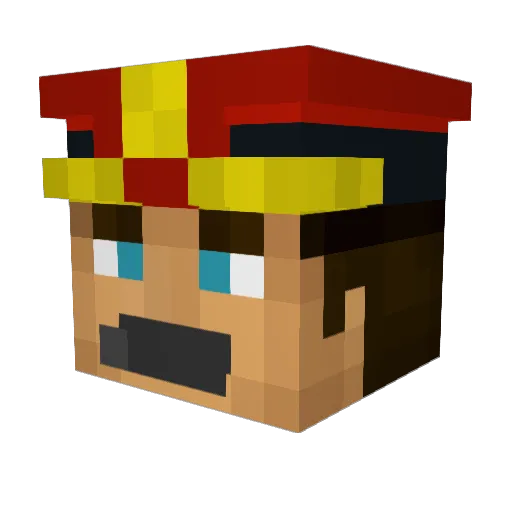 joacobtw Minecraft avatar head, 3D render