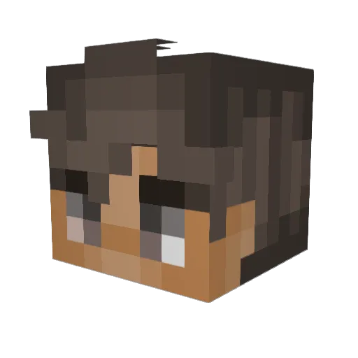 joacop Minecraft avatar head, 3D render