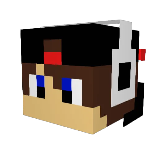 joalindo Minecraft avatar head, 3D render