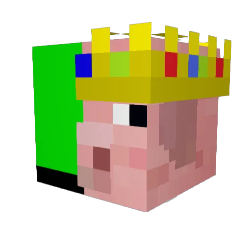 joan13 Minecraft avatar head, 3D render