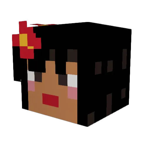 joanampts Minecraft avatar head, 3D render