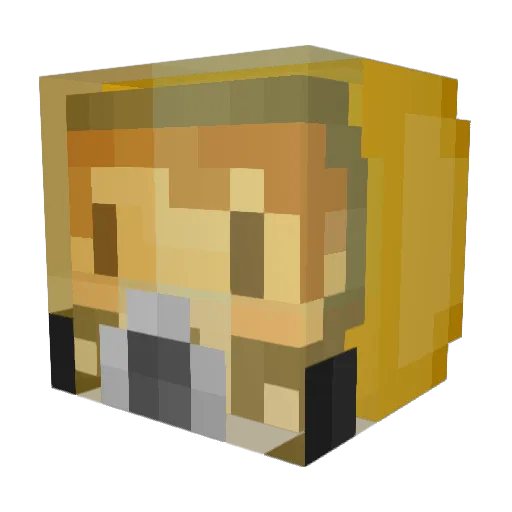 joanguillen Minecraft avatar head, 3D render