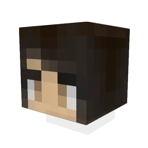 joannadu Minecraft avatar head, 3D render