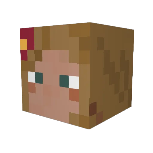 joannamoon4 Minecraft avatar head, 3D render