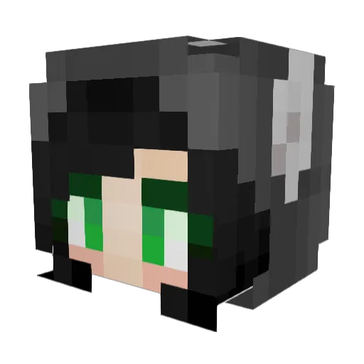 joanstein Minecraft avatar head, 3D render