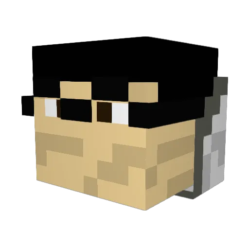 joaoGamerKid Minecraft avatar head, 3D render