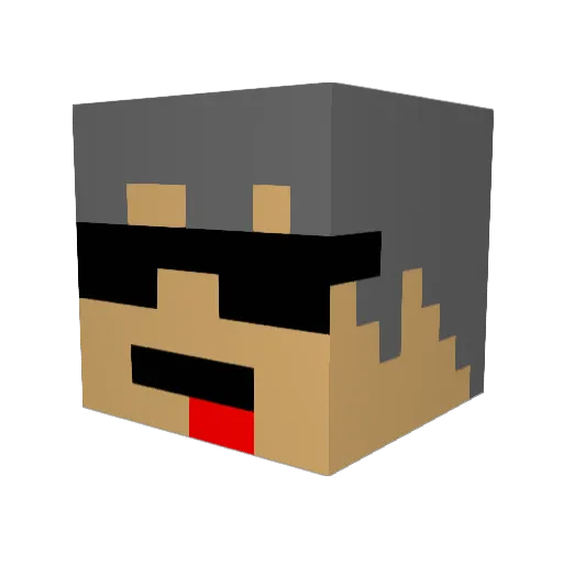 joaoploureiro Minecraft avatar head, 3D render