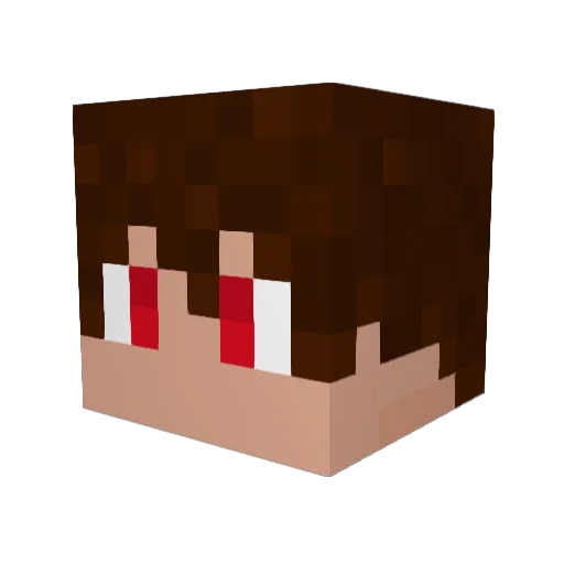 joaotimecover Minecraft avatar head, 3D render