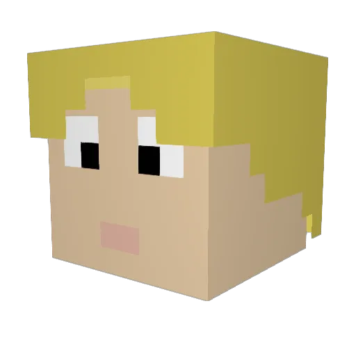 joar5 Minecraft avatar head, 3D render