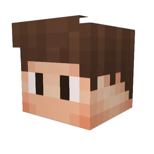 joaunw Minecraft avatar head, 3D render