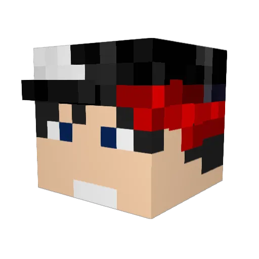 joaxo Minecraft avatar head, 3D render