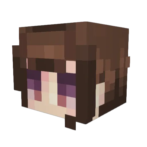 jobarch Minecraft avatar head, 3D render