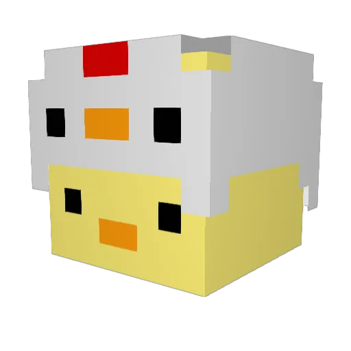 jobbeke Minecraft avatar head, 3D render