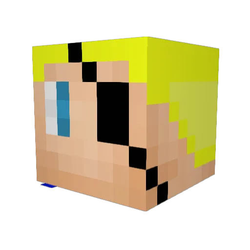 jobdekiller Minecraft avatar head, 3D render