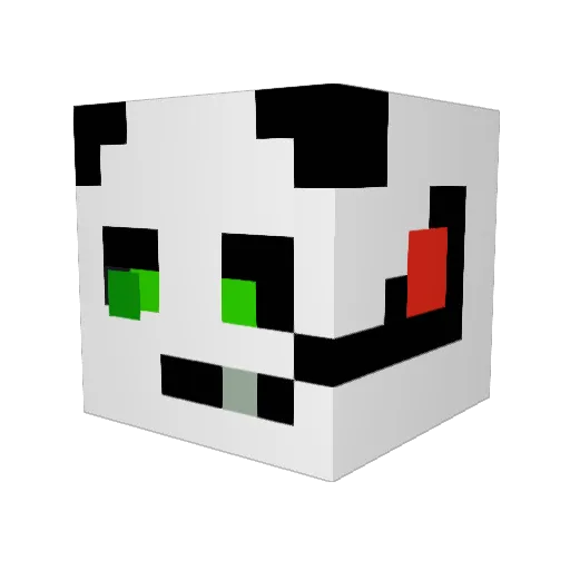 jobigan Minecraft avatar head, 3D render