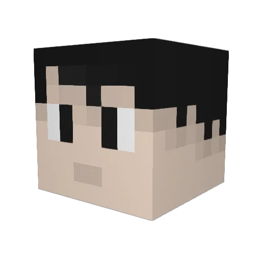 jobii27 Minecraft avatar head, 3D render