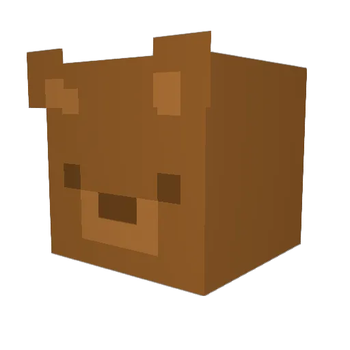 jobiku Minecraft avatar head, 3D render