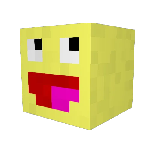 jobius2 Minecraft avatar head, 3D render