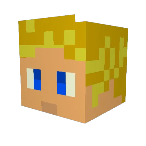 joblog Minecraft avatar head, 3D render