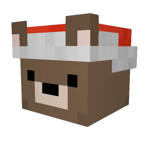 joby_u Minecraft avatar head, 3D render