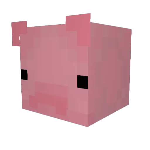 joc_17 Minecraft avatar head, 3D render