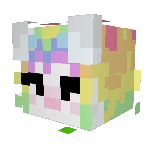 jocchis Minecraft avatar head, 3D render