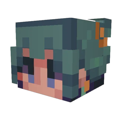 jocielu Minecraft avatar head, 3D render