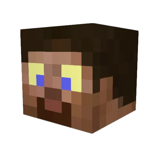 jocke_j Minecraft avatar head, 3D render