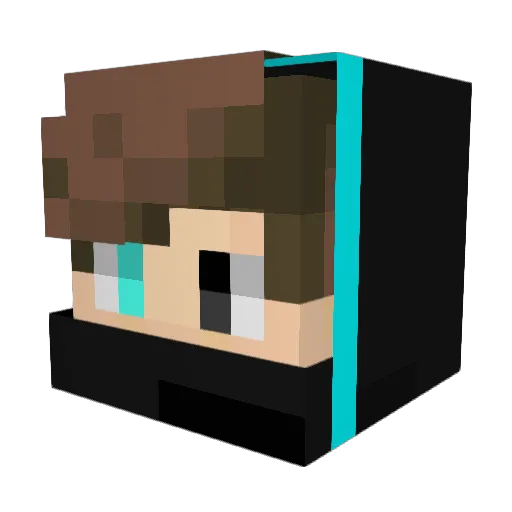 jocker07 Minecraft avatar head, 3D render