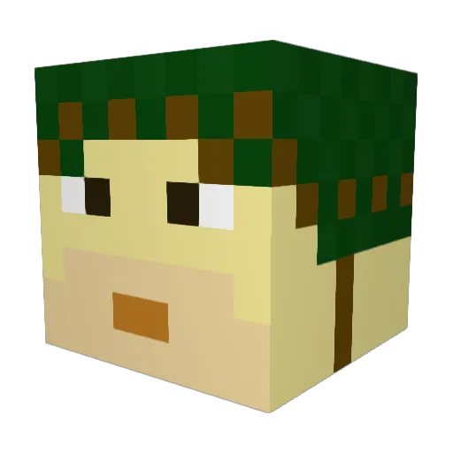 jocko769 Minecraft avatar head, 3D render